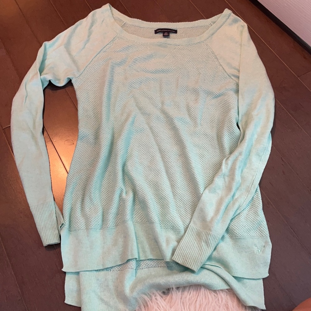 American Eagle mint green sweater